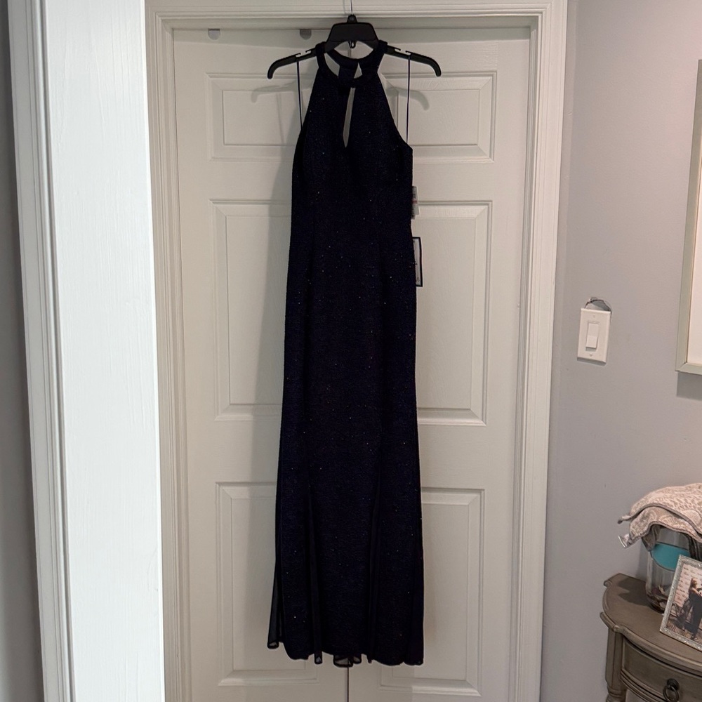 Sophisticated Navy Blue Maxi Dress